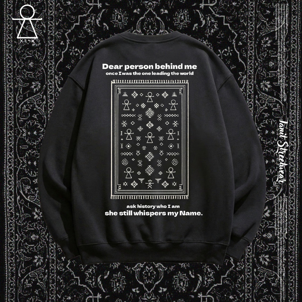 Premium sweatshirt TANIT – Black Heritage