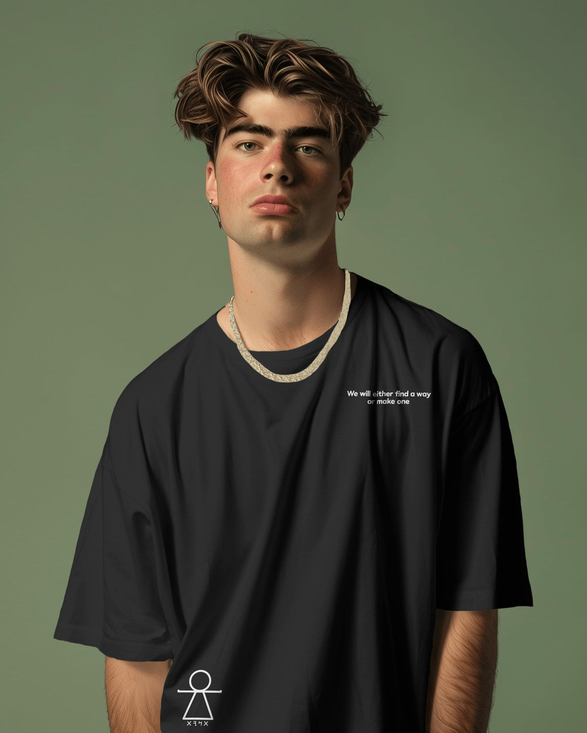 Heavyweight Cropped Black Tee Hannibal