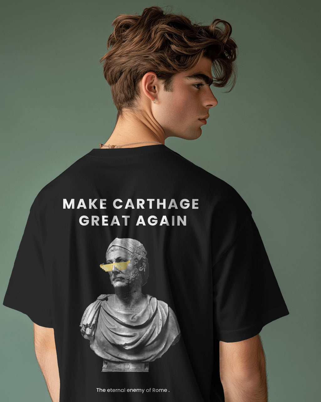 Heavyweight Cropped Black Tee Hannibal