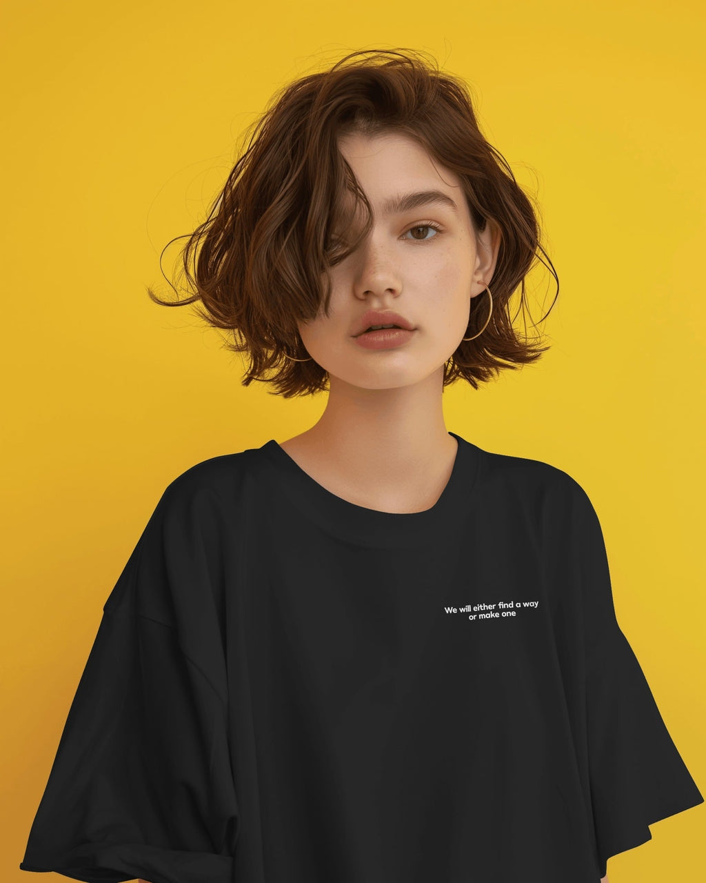 Heavyweight Cropped Black Tee Hannibal