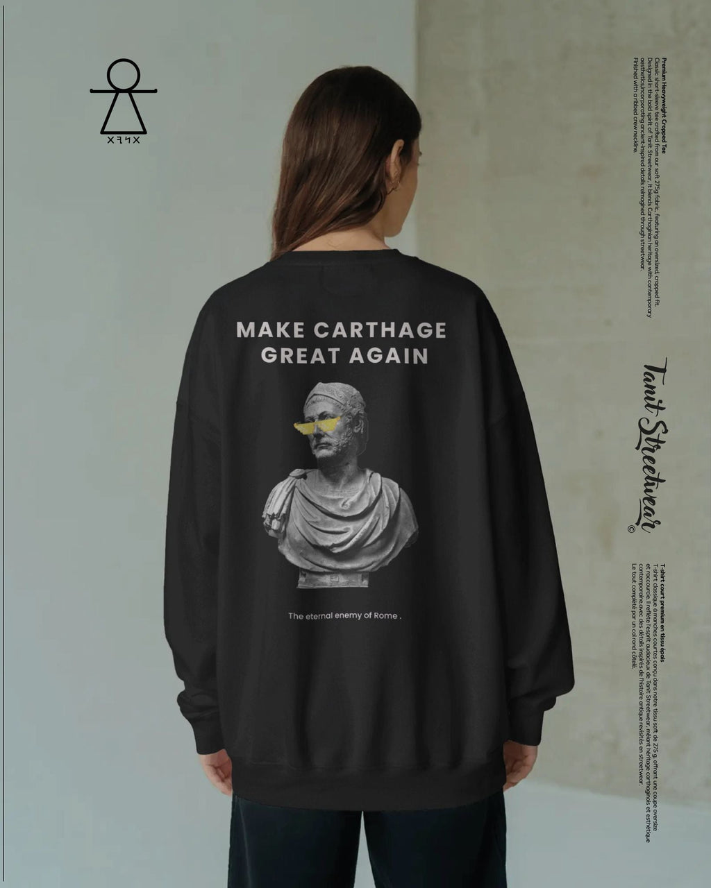 Premium Heavyweight Black Sweat-shirt Hannibal