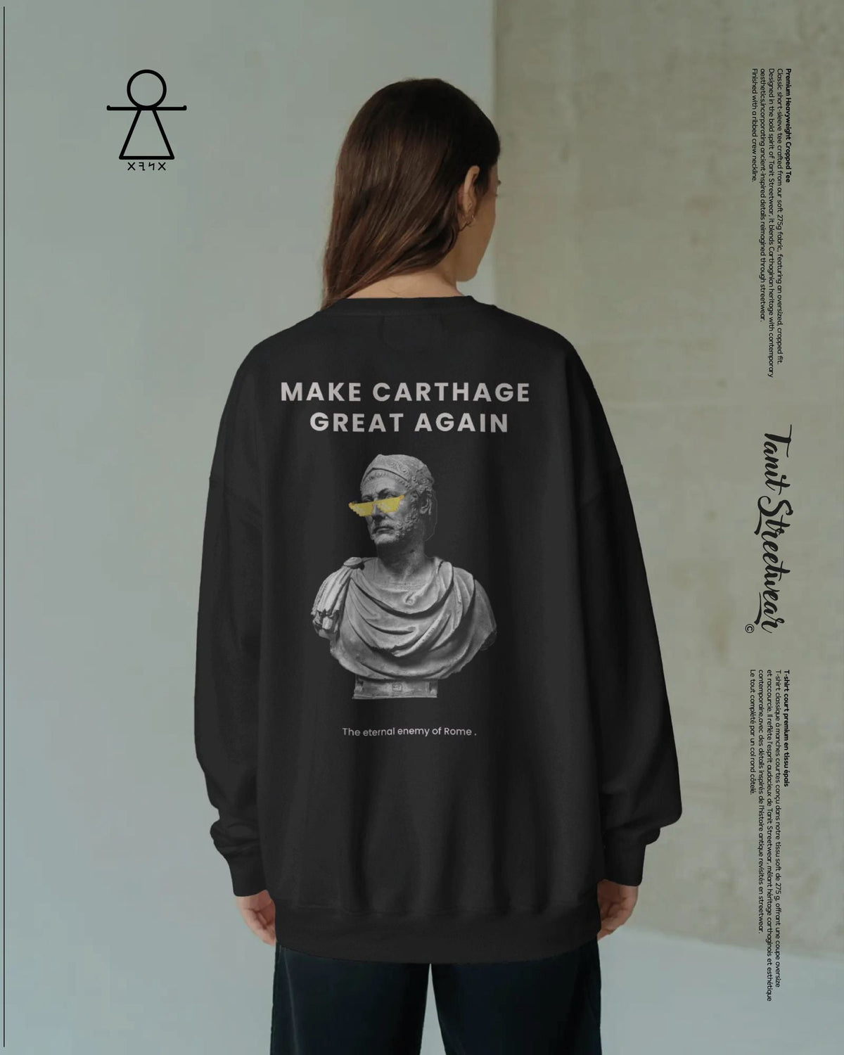 Premium Heavyweight Black Sweat-shirt Hannibal