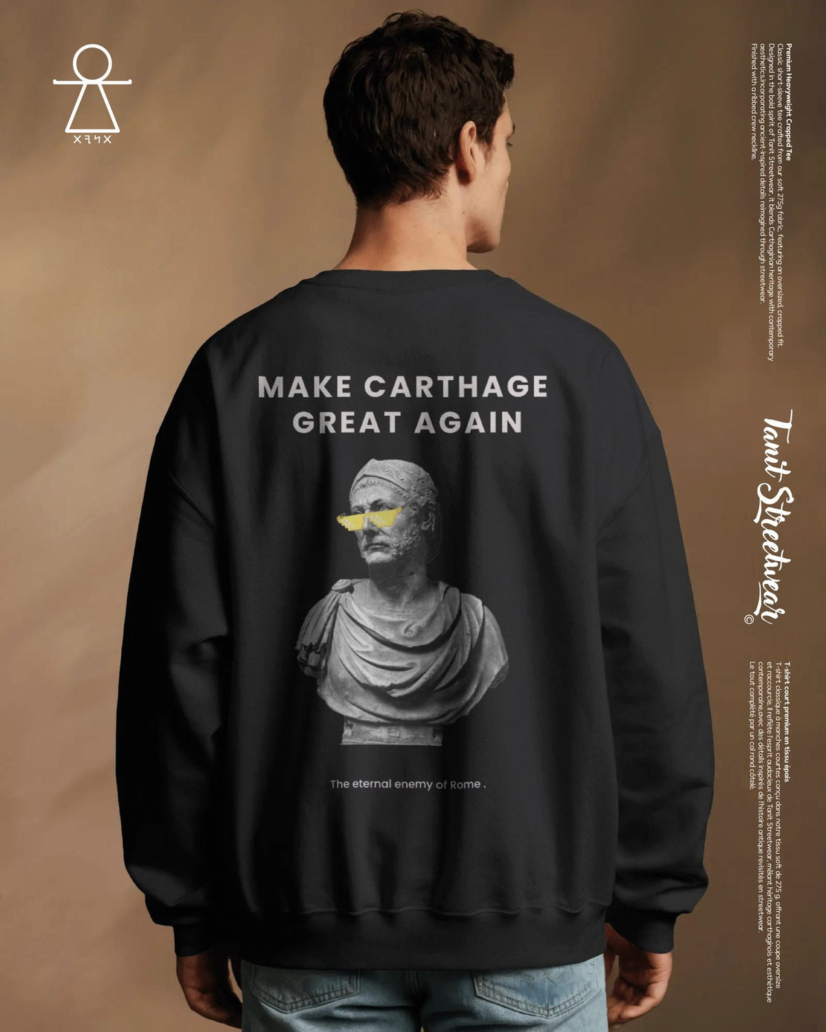 Premium Heavyweight Black Sweat-shirt Hannibal
