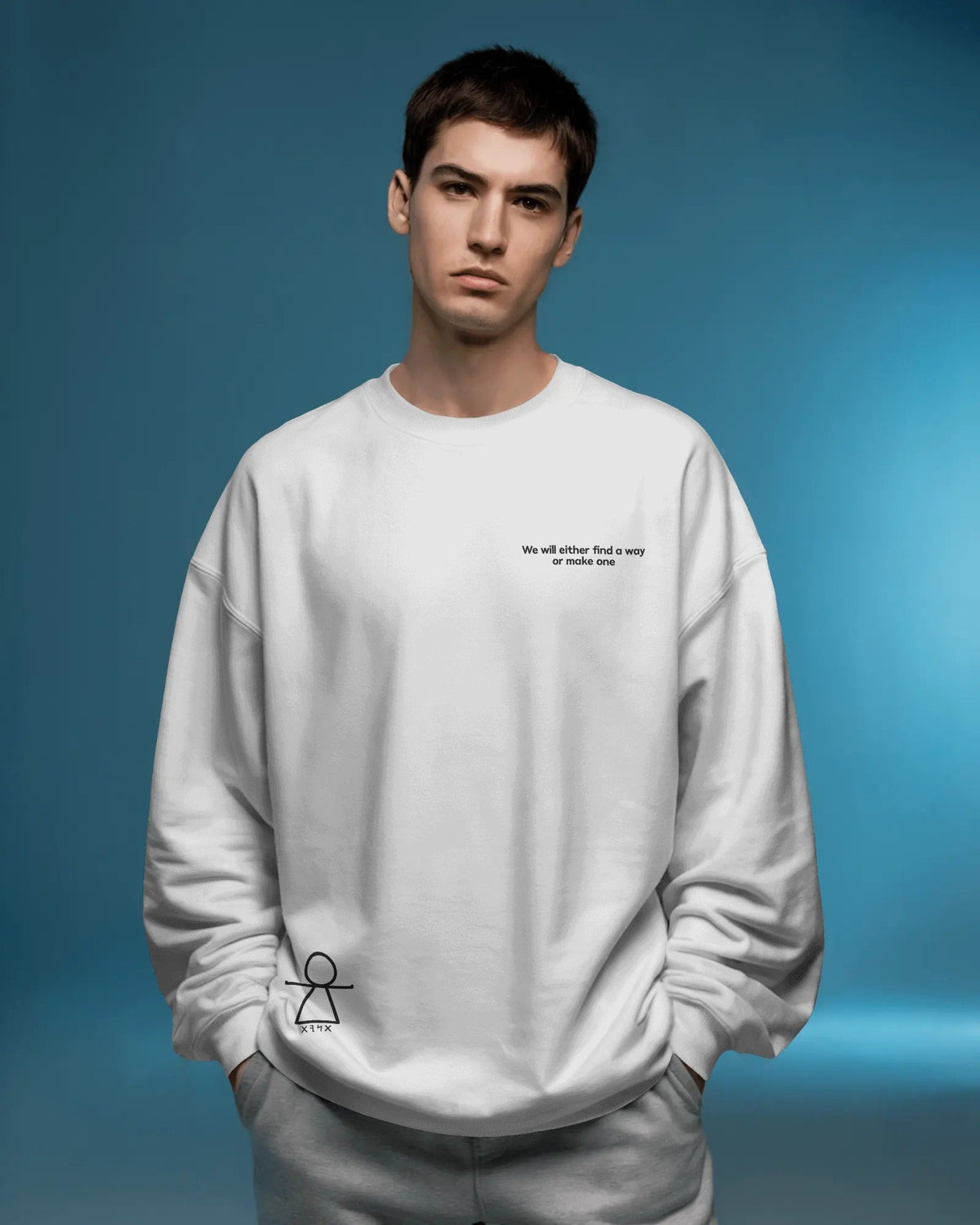 Premium Heavyweight White Sweat-shirt Hannibal