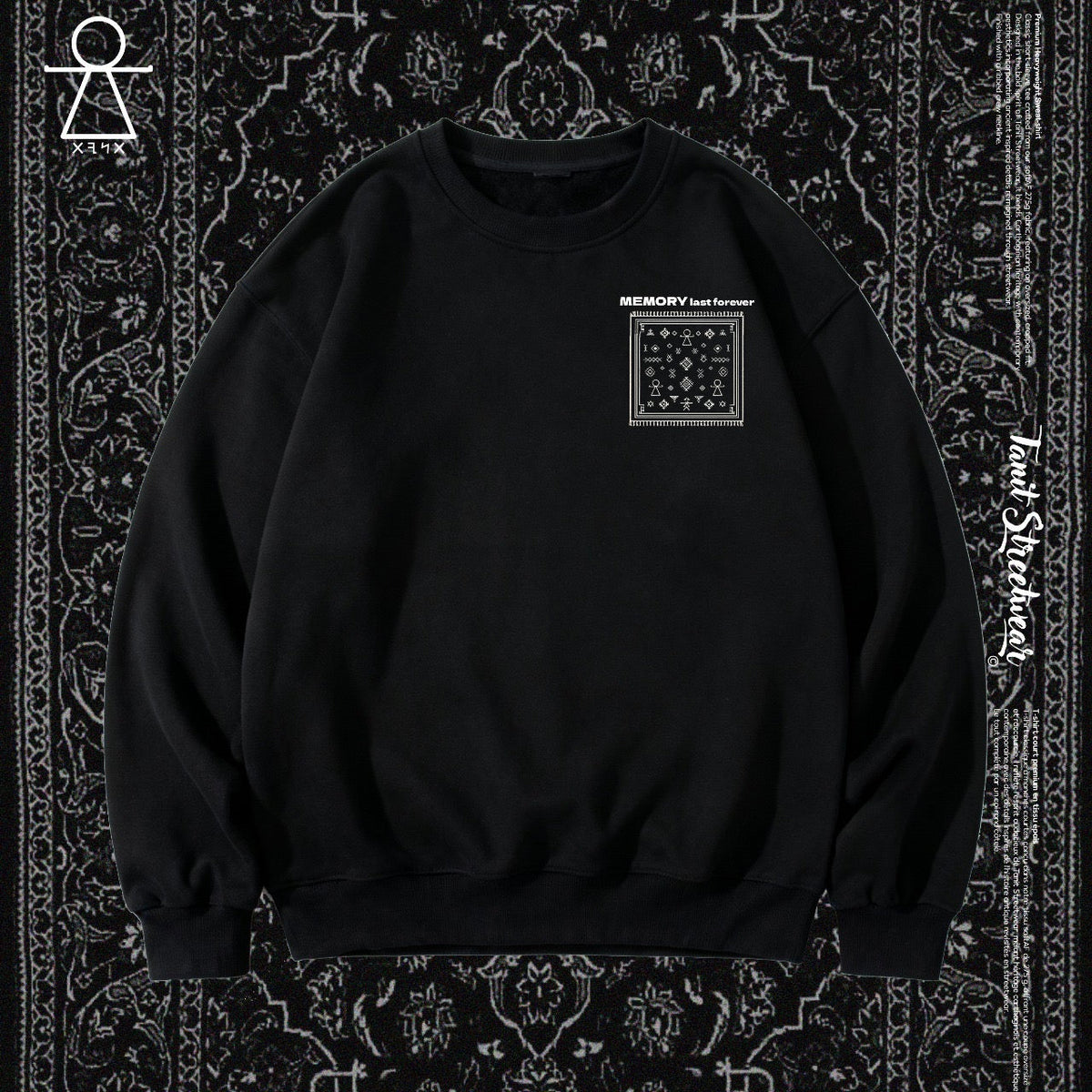 Premium sweatshirt TANIT – Black Heritage