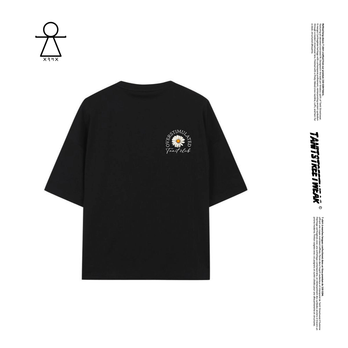 Fleur de Tanit 🌼Black T-shirt Premium Quality