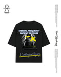 Premium Heavyweight Cropped Black Tee Hannibal Grooves